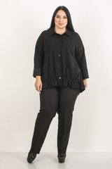 Elegant blouse with pockets. Black.495278356 495278356 photo