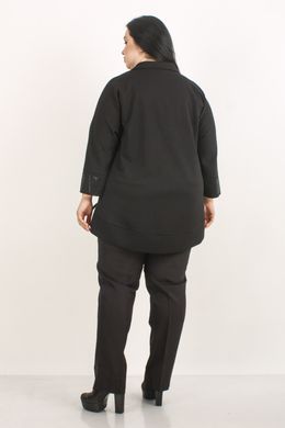 Эмилия. Элегантная блуза с карманами. Черный. 495278356 фото