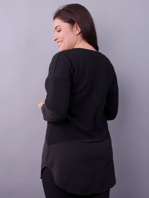 חולצה מסוגננת לנשים פלוס גודל. שחור .485138147 485138147 צילום