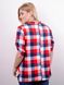 Moire. Fashionable shirt plus Size. Red. 485139288 photo 3