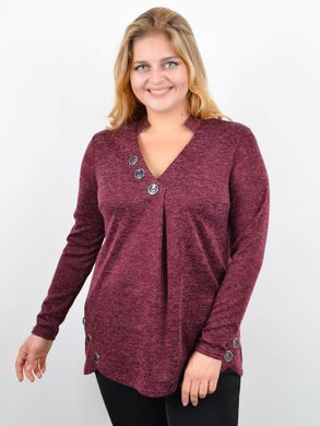 Women's knitted sweater Plus sizes. Bordeaux.485142689 485142689 photo