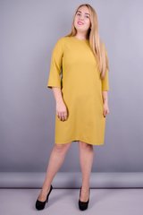Вірта. Сукня для жінок великих розмірів. Гірчиця. 485131089 фото