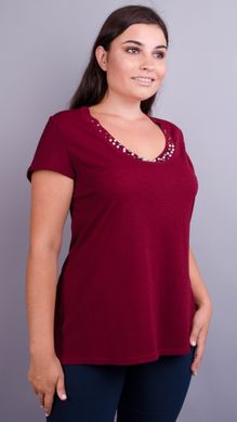 Дона. Жакет+блуза для жінок великих розмірів. Бордо. 485137571 фото