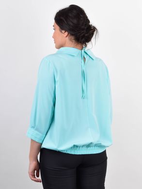Біата. Ошатна жіноча блузка великих розмірів. М'ята. 485141724 фото