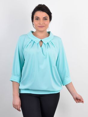 Біата. Ошатна жіноча блузка великих розмірів. М'ята. 485141724 фото