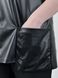 Plus size female tunic from leather with lace. Black.485141782 485141782 photo 6