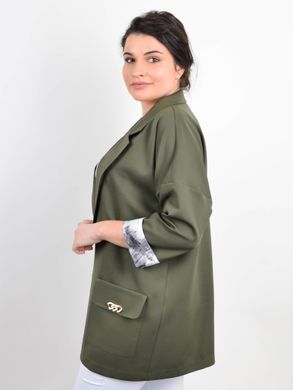 BEL. Female jacket on a full figure. Olive. 485141754 photo