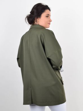 BEL. Female jacket on a full figure. Olive. 485141754 photo