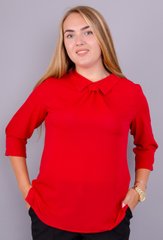 Courtney. Bright female blouse Plus Size. Red. 485130761 photo