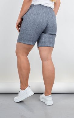 Women's shorts of Plus sizes. Gray melange.485142403 485142403 photo
