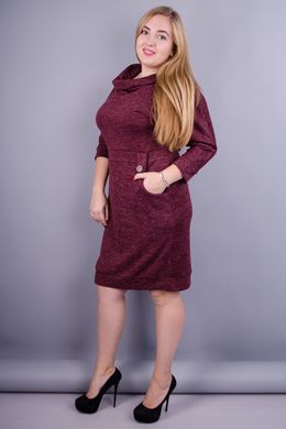 Women's dress in a business style plus size. Bordeaux.485131151 485131151 photo