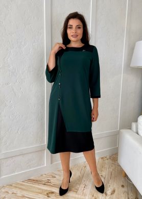 Combined Plus size dress. Emerald.440880336mari50, L