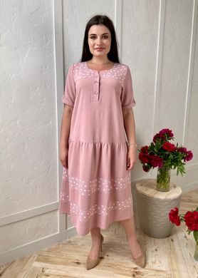 Romantic combination dress of Plus sizes. Powder.41153747058 411537470 photo