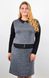 Casual dress for plus size. Black gray.485142511 485142511 photo 1