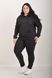 Costume sportivo su pantaloni in pile con cuffia. Black.495278332 4952783325052 foto 3