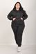 Costume sportivo su pantaloni in pile con cuffia. Black.495278332 4952783325052 foto 8