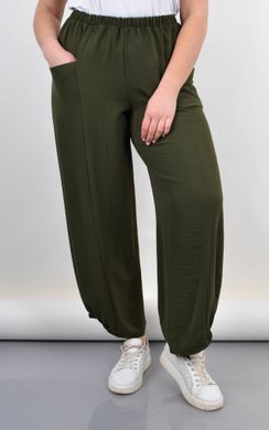 Summer women's pants are Plus size. Olive.485141811 485141811 photo