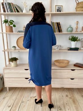 Everyday combined dress plus size Blue-Denim.398661538mari52, M