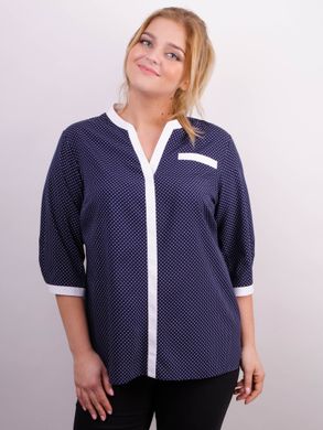 Combined blouse of Plus sizes. Blue+peas.485138875 485138875 photo