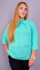 Tender female blouse of Plus sizes. Mint.485130766 485130766 photo