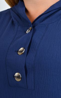 Алегра. Літнє спортивне плаття з капюшоном великого розміру. Синій. 485142276 фото