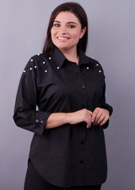 Casual shirt for the office of Plus sizes. Black.485138198 485138198 photo