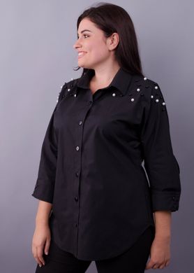Casual shirt for the office of Plus sizes. Black.485138198 485138198 photo
