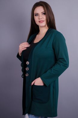 Cardo. Stylish female cardigan large sizes. Emerald. 485130903 photo