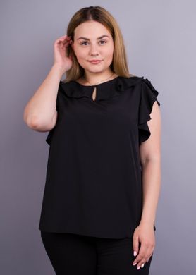 Light office blouse plus size. Black.485135433 485135433 photo