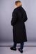 Сарена. Женское пальто-кардиган больших размеров. Черный. 485131074 фото 4