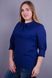 Casual women's blouse of Plus sizes. Blue.485130870 485130870 photo 4