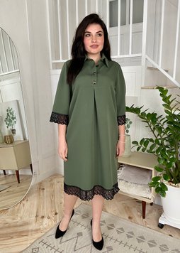 Stylish dress for all types of figure. Olive.404557228mari52, XXL