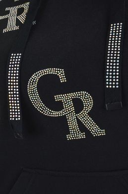 Канарі GR Трьохнитка. Костюм зі стразами, утеплений, на флісі. Чорний. 495278420955456 фото