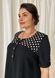 Romantic combination dress of Plus sizes. Black.4115372645052, not selected