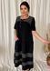 Romantic combination dress of Plus sizes. Black.4115372645052, not selected