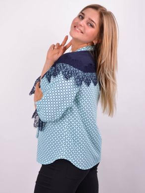 Stylish blouse for Plus sizes. Mint.485139933 485139933 photo