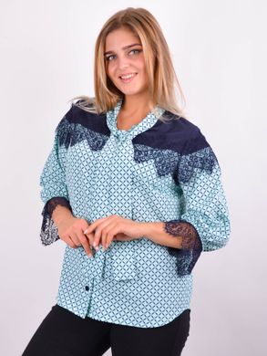 Stylish blouse for Plus sizes. Mint.485139933 485139933 photo