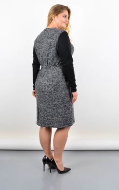 Dress in a business style plus size. Black gray.485142517 485142517 photo