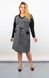 Dress in a business style plus size. Black gray.485142517 485142517 photo 2