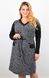 Dress in a business style plus size. Black gray.485142517 485142517 photo 1