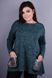 Eugene. Beautiful tunic for women with lush forms. Emerald. 485131086 photo 2
