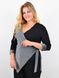 An elegant sweatshirt on the smell with a tangle of Plus Size. Silver.485142612 485142612 photo 1