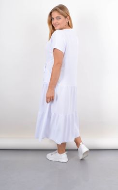 Casini. Dress Plus Size with swans on the bottom. White. 485142288 photo
