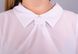 Кортні. Ошатна жіноча блузка великих розмірів. Білий. 485130786 фото 4