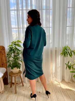 Stylish Plus size dress. Emerald.401013398mari50, M