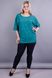 An elegant blouse for women plus size. Turquoise.485131269 485131269 photo 4