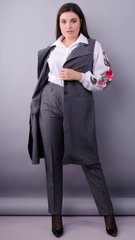Classic. Stylish office suit Twus Size. Grey. 485138209 photo