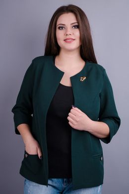 Omega. Jacket female large sizes. Emerald. 485130909 photo