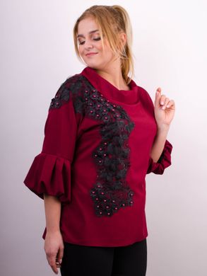 Stylish Plus size blouse. Bordeaux.485138940 485138940 photo