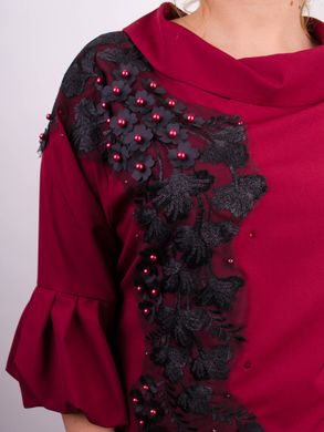 Stylish Plus size blouse. Bordeaux.485138940 485138940 photo